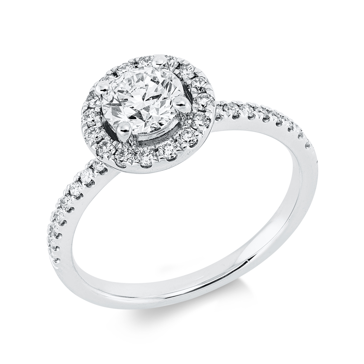 Solitaire mit Besatz Ring - 1HW18