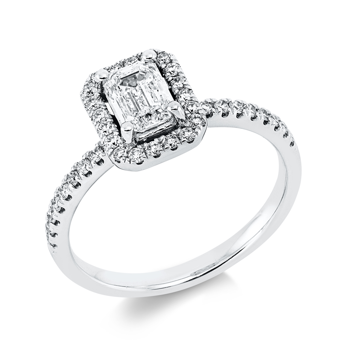 Solitaire mit Besatz Ring - 1HW19