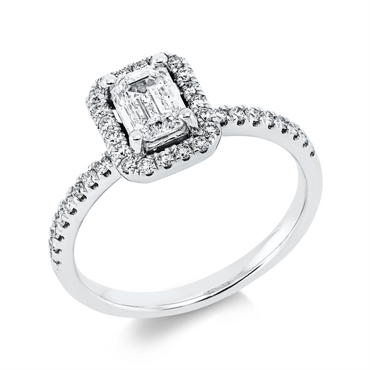 Solitaire mit Besatz Ring - 1HW19