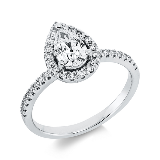 Solitaire mit Besatz Ring - 1HW20