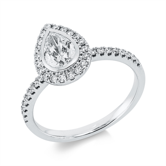 Solitaire mit Besatz Ring - 1HW23