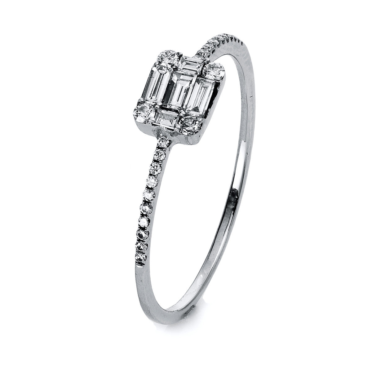 Baguette Illusion Ring - 1I977