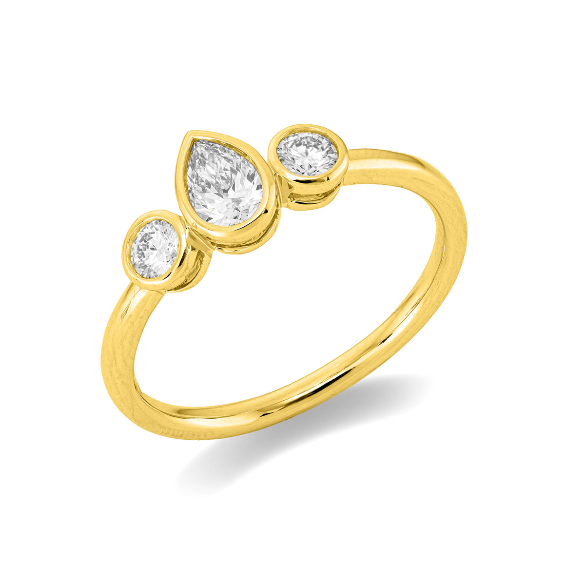 Solitaire mit Besatz Ring - 1IB93