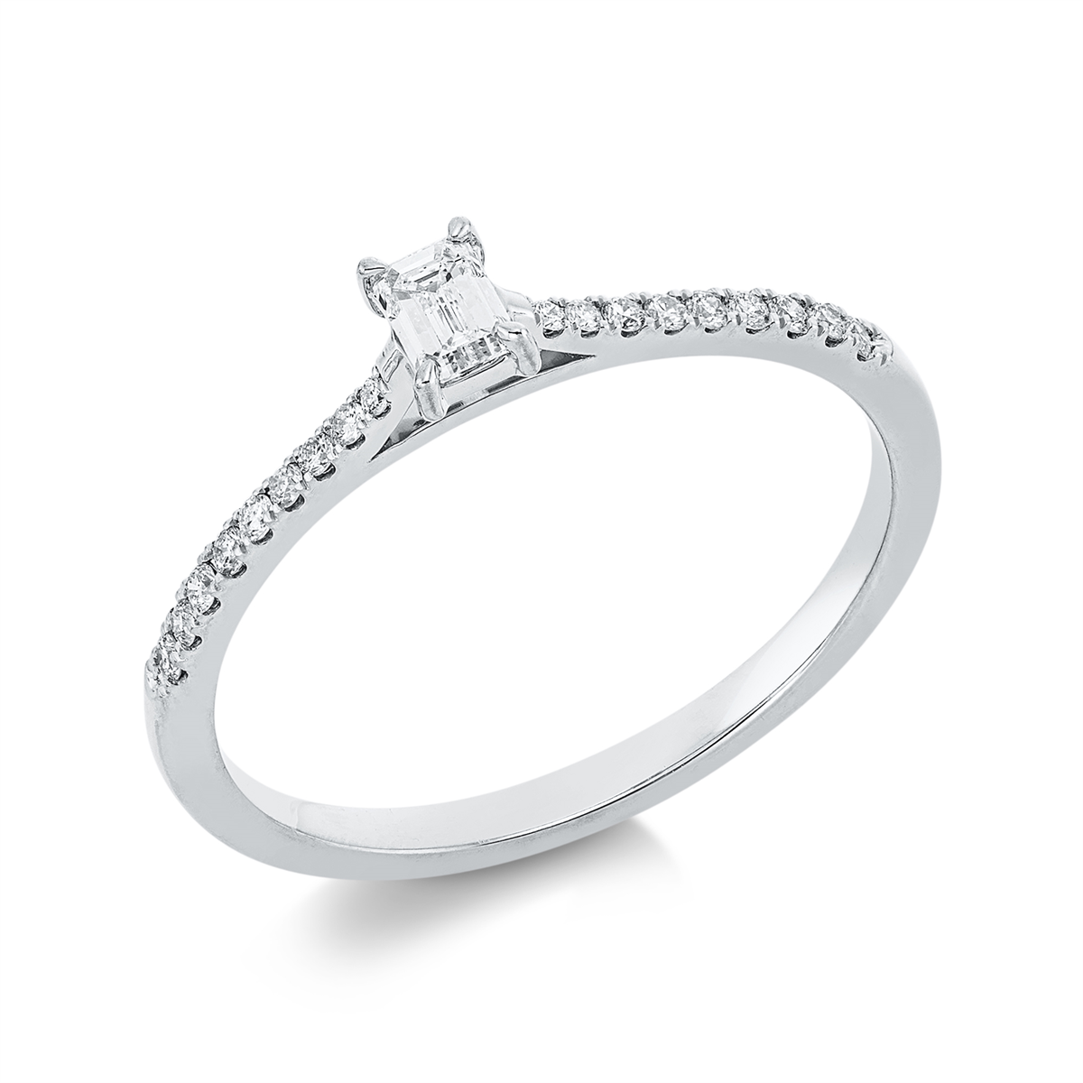 Solitaire mit Besatz Ring - 1IC82