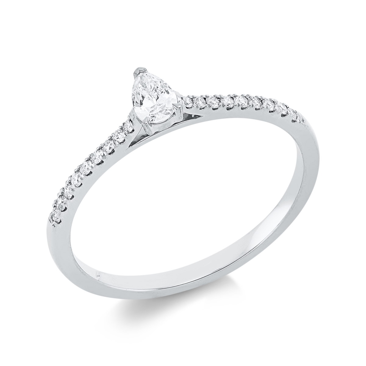 Solitaire mit Besatz Ring - 1IC84