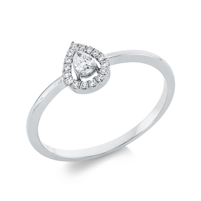 Solitaire mit Besatz Ring - 1IC90