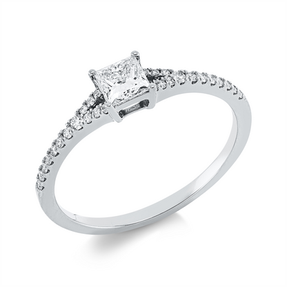 Solitaire mit Besatz Ring - 1ID34