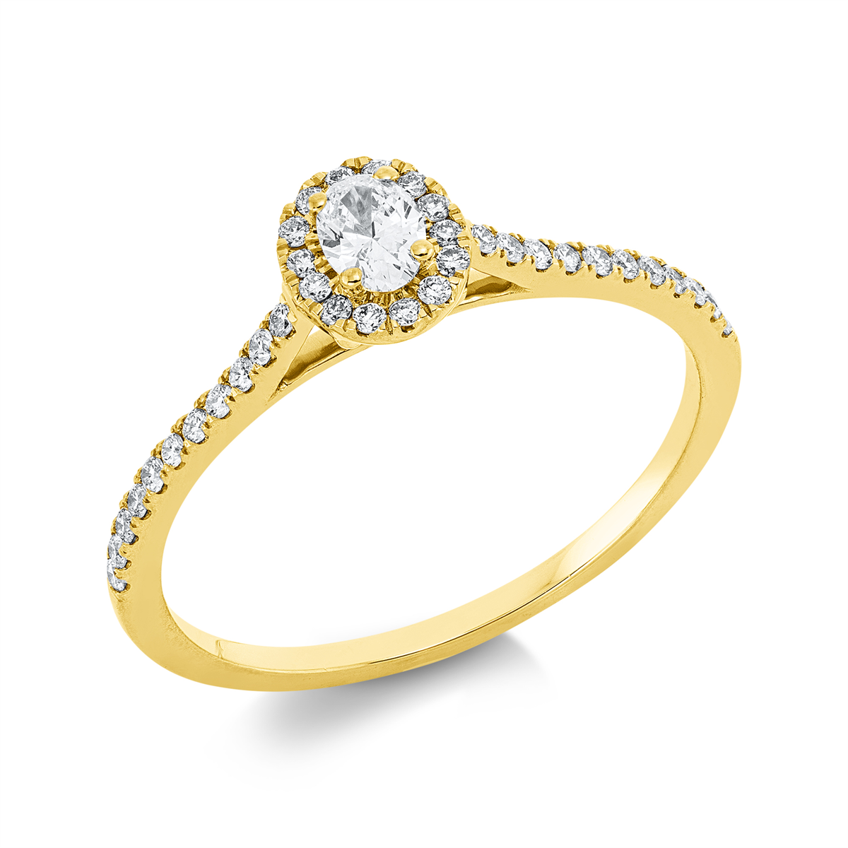 Solitaire mit Besatz Ring - 1IE27