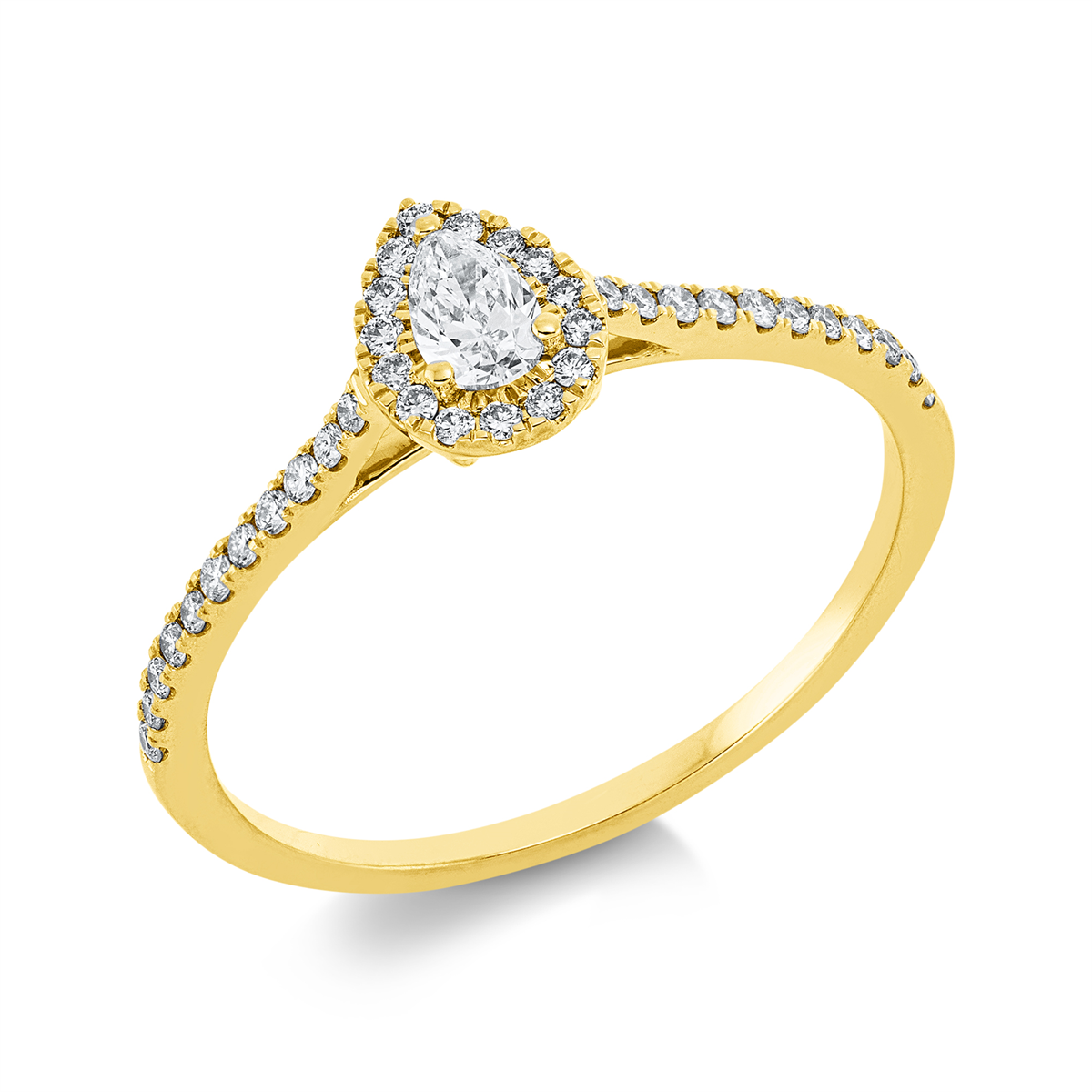 Solitaire mit Besatz Ring - 1IE28