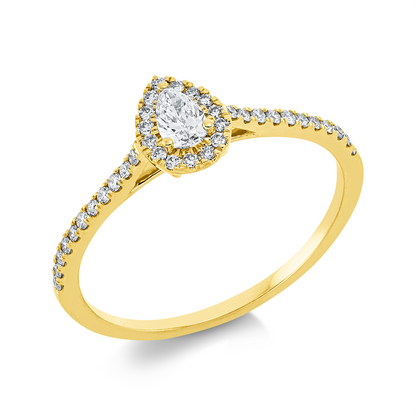 Solitaire mit Besatz Ring - 1IE28