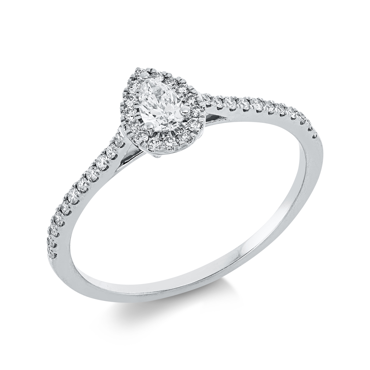 Solitaire mit Besatz Ring - 1IE28