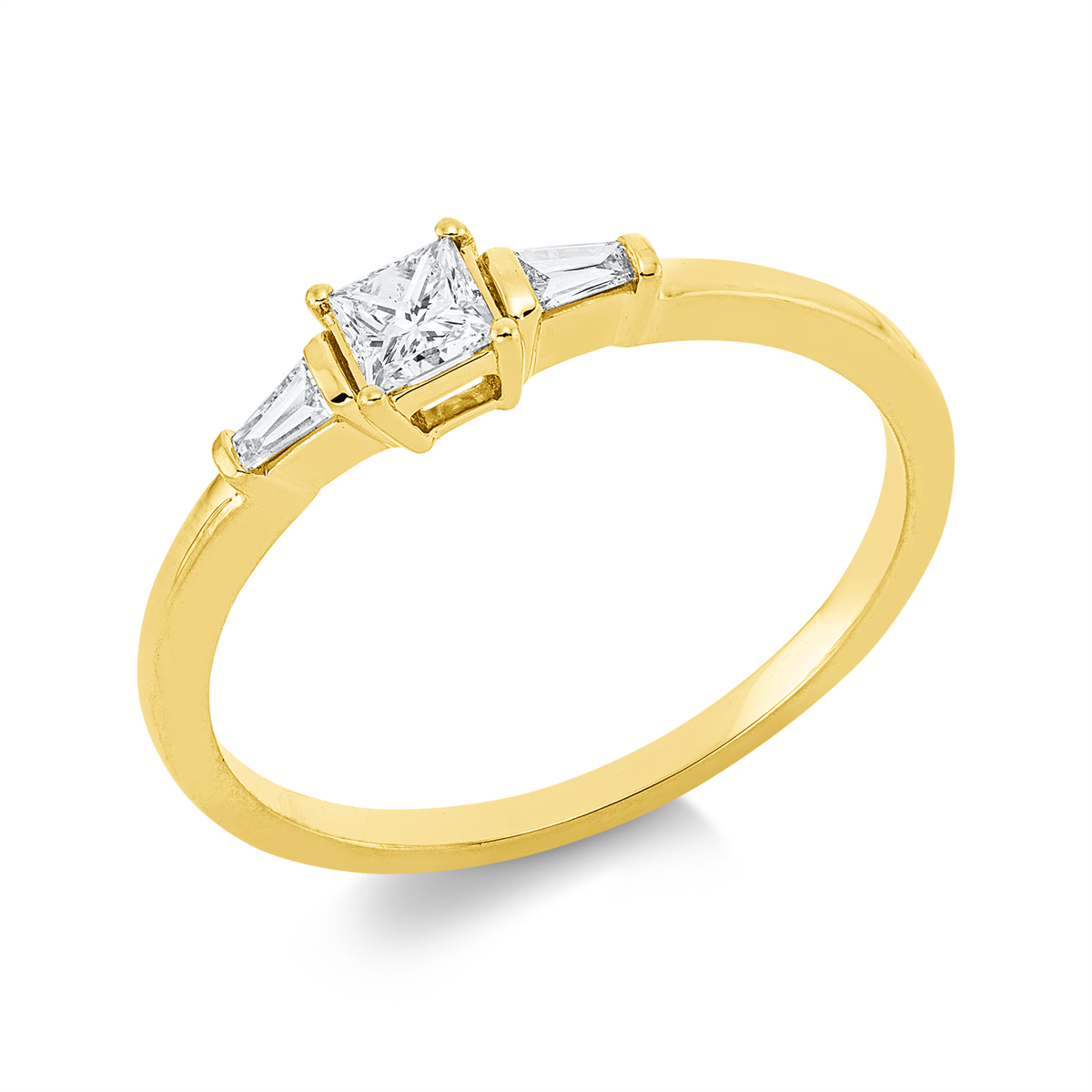 Solitaire mit Besatz Ring - 1IE37
