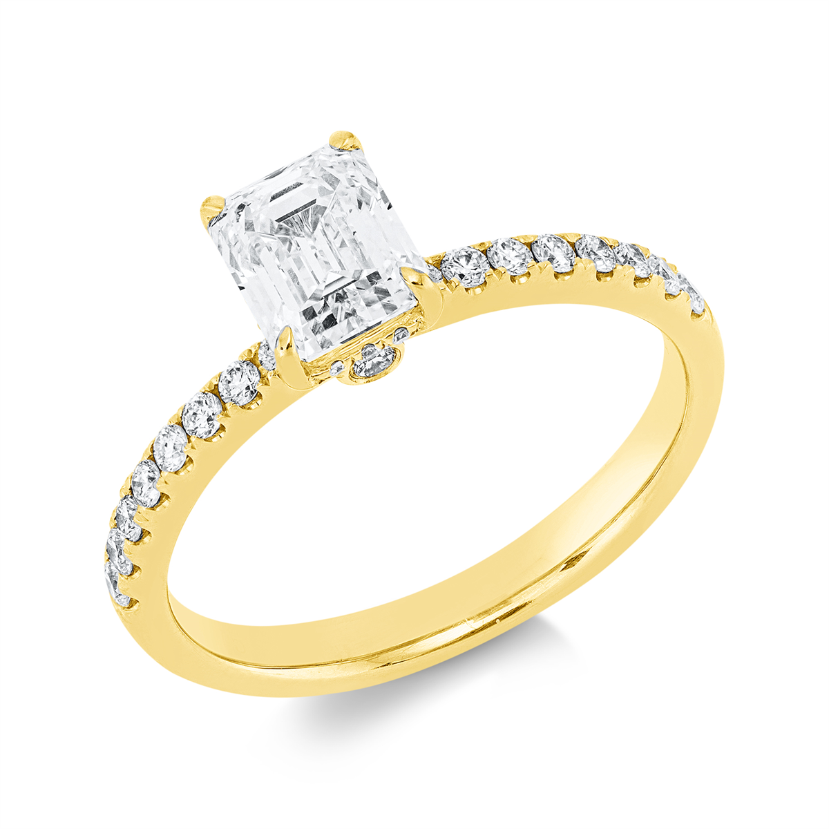 Solitaire mit Besatz Ring - 1IF56