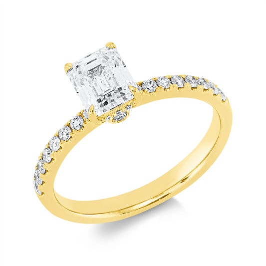 Solitaire mit Besatz Ring - 1IF56