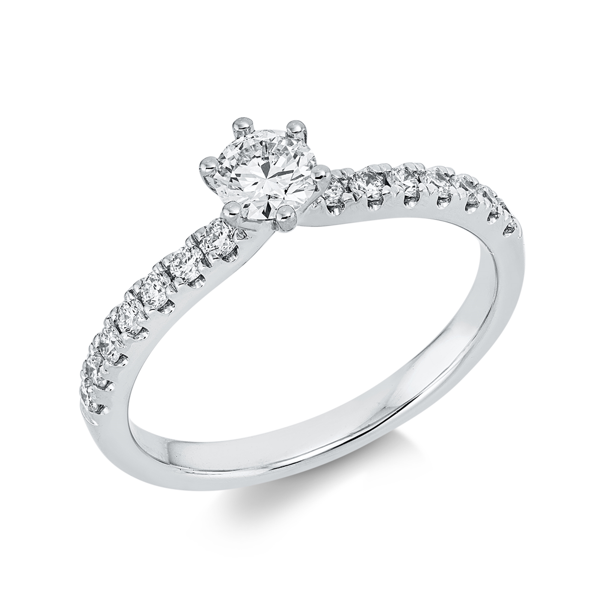 Solitaire mit Besatz Ring - 1IP36