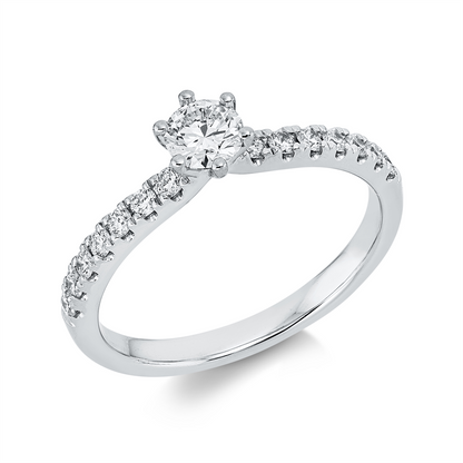 Solitaire mit Besatz Ring - 1IP36