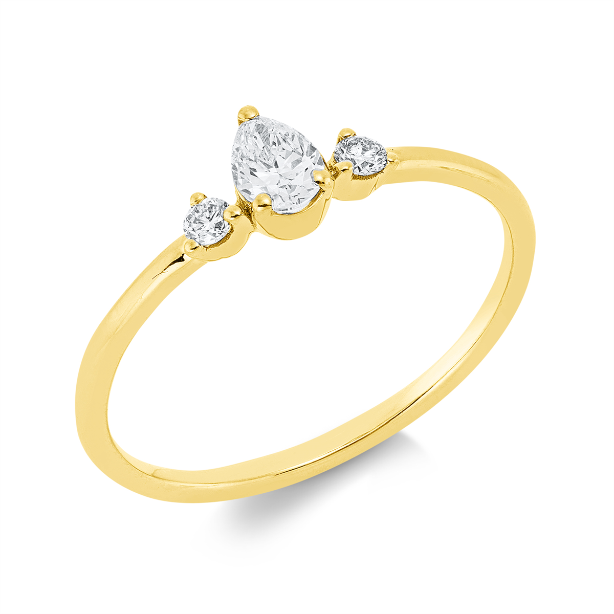 Solitaire mit Besatz Ring - 1IV38