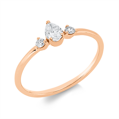 Solitaire mit Besatz Ring - 1IV38
