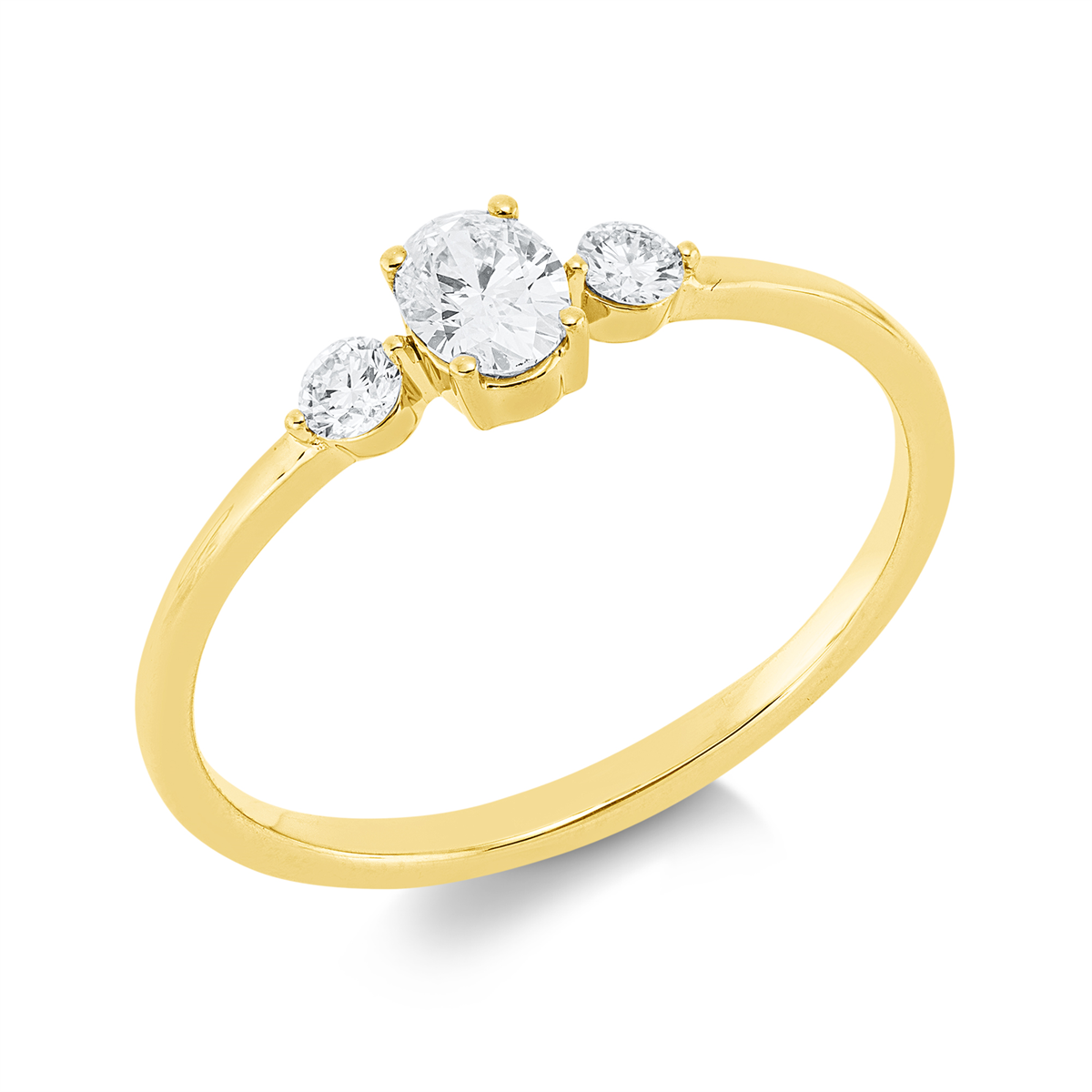 Solitaire mit Besatz Ring - 1IV44