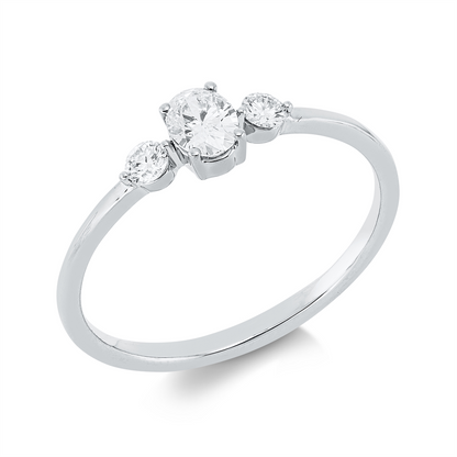 Solitaire mit Besatz Ring - 1IV44