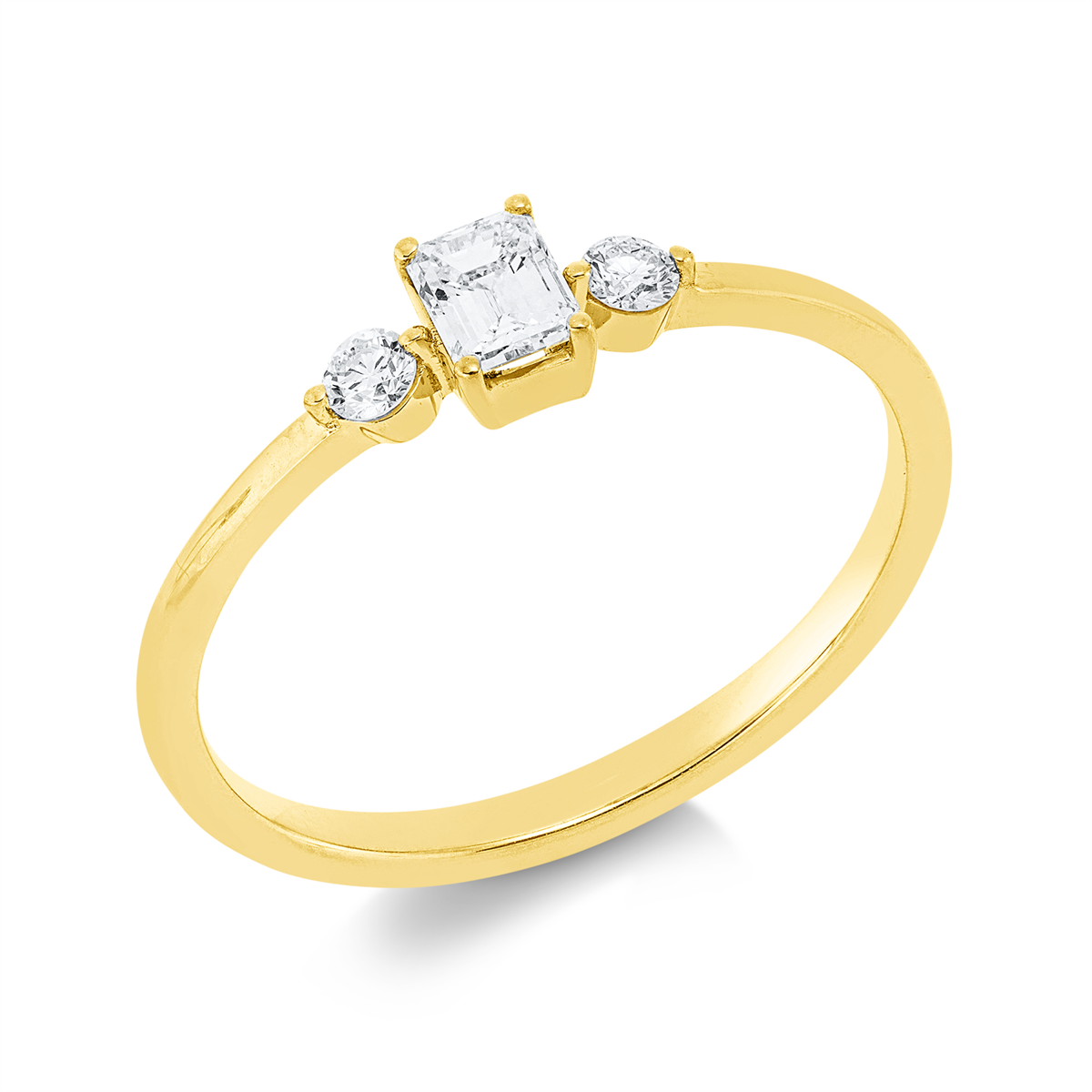 Solitaire mit Besatz Ring - 1IV45