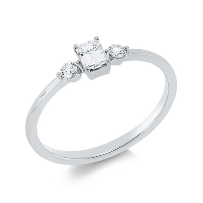 Solitaire mit Besatz Ring - 1IV45