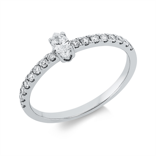 Solitaire mit Besatz Ring - 1IW68
