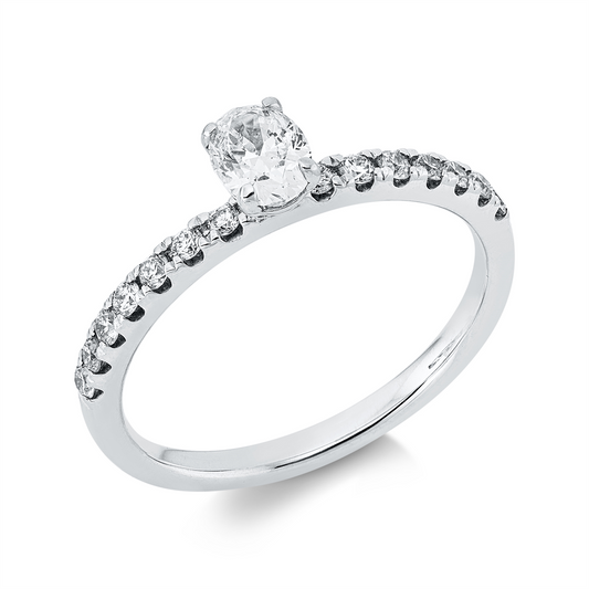 Solitaire mit Besatz Ring - 1IX90