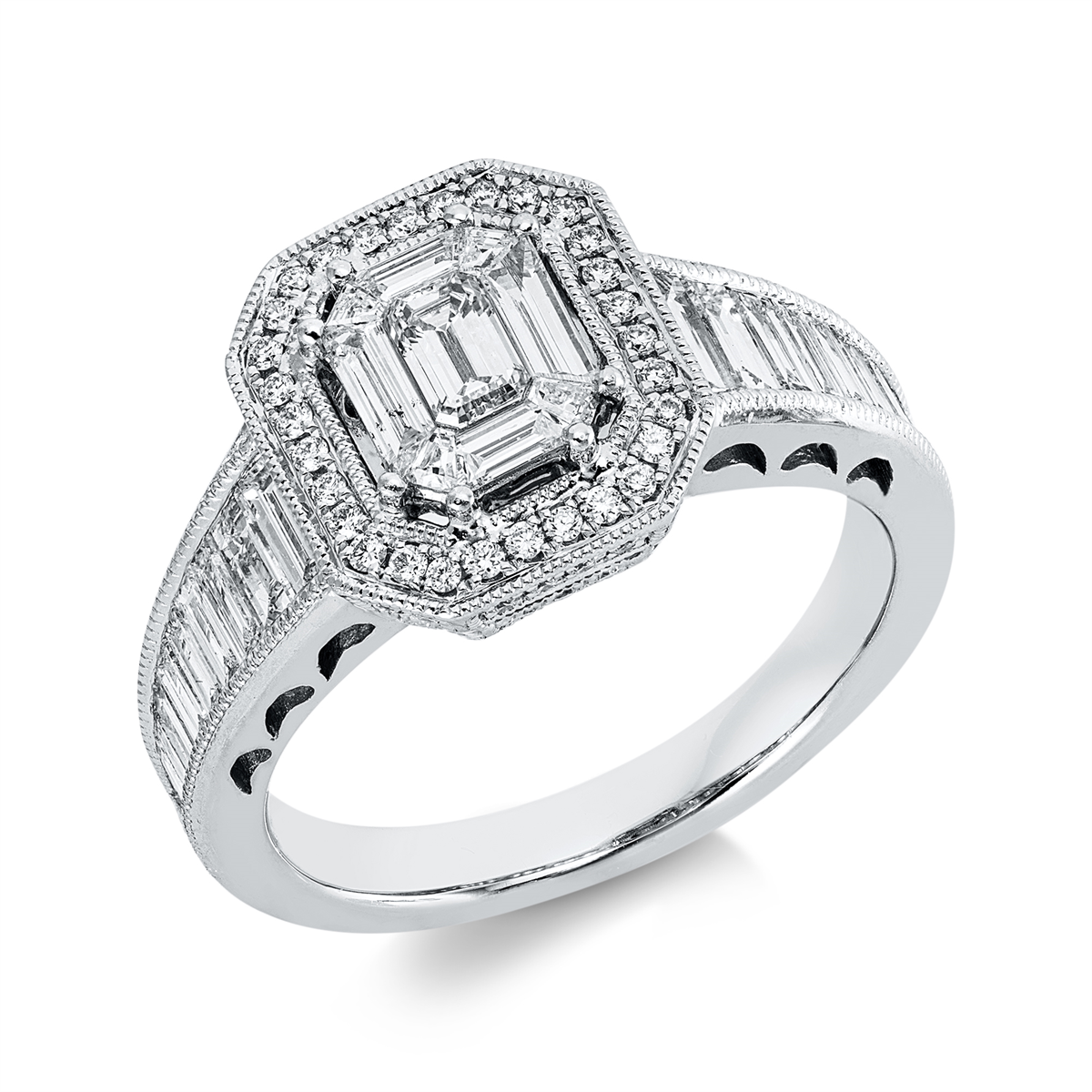 Baguette Illusion Ring - 1IZ39