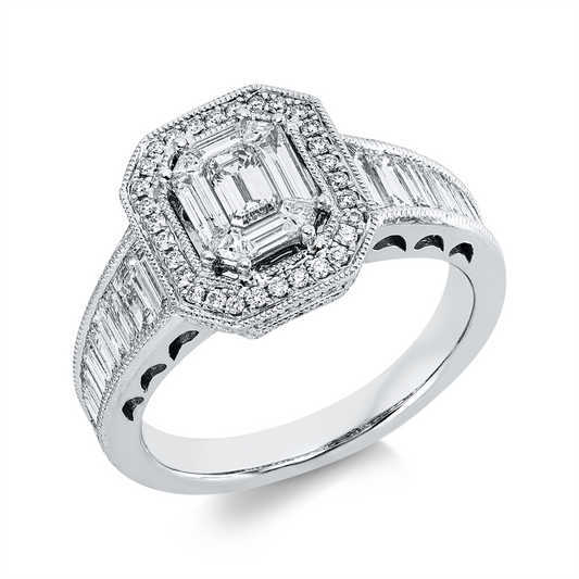 Baguette Illusion Ring - 1IZ39