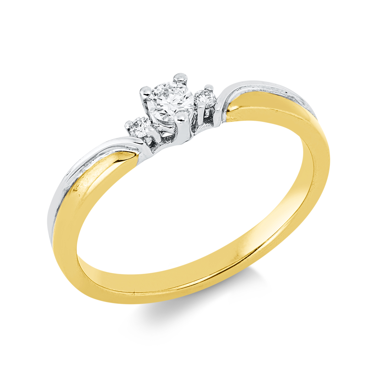 Solitaire mit Besatz Ring - 1IZ72