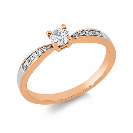 Solitaire mit Besatz Ring - 1IZ80