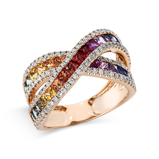 Rainbow & Multicolor Ring - 1J252