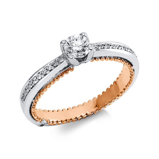 Solitaire mit Besatz Ring - 1JA83