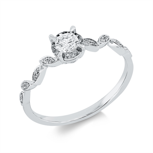 Solitaire mit Besatz Ring - 1JD75