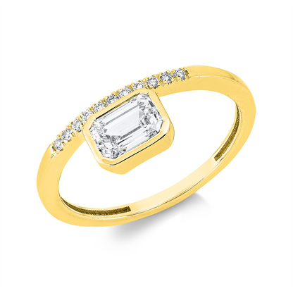 Solitaire mit Besatz Ring - 1JL16