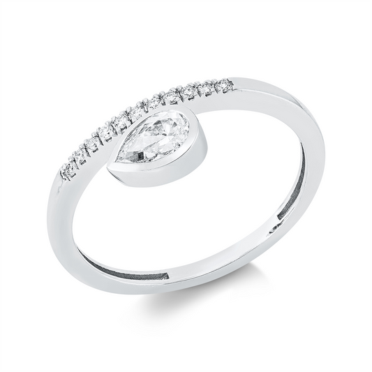 Solitaire mit Besatz Ring - 1JL18