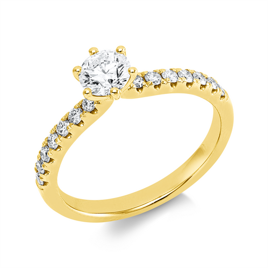 Solitaire mit Besatz Ring - 1JQ90