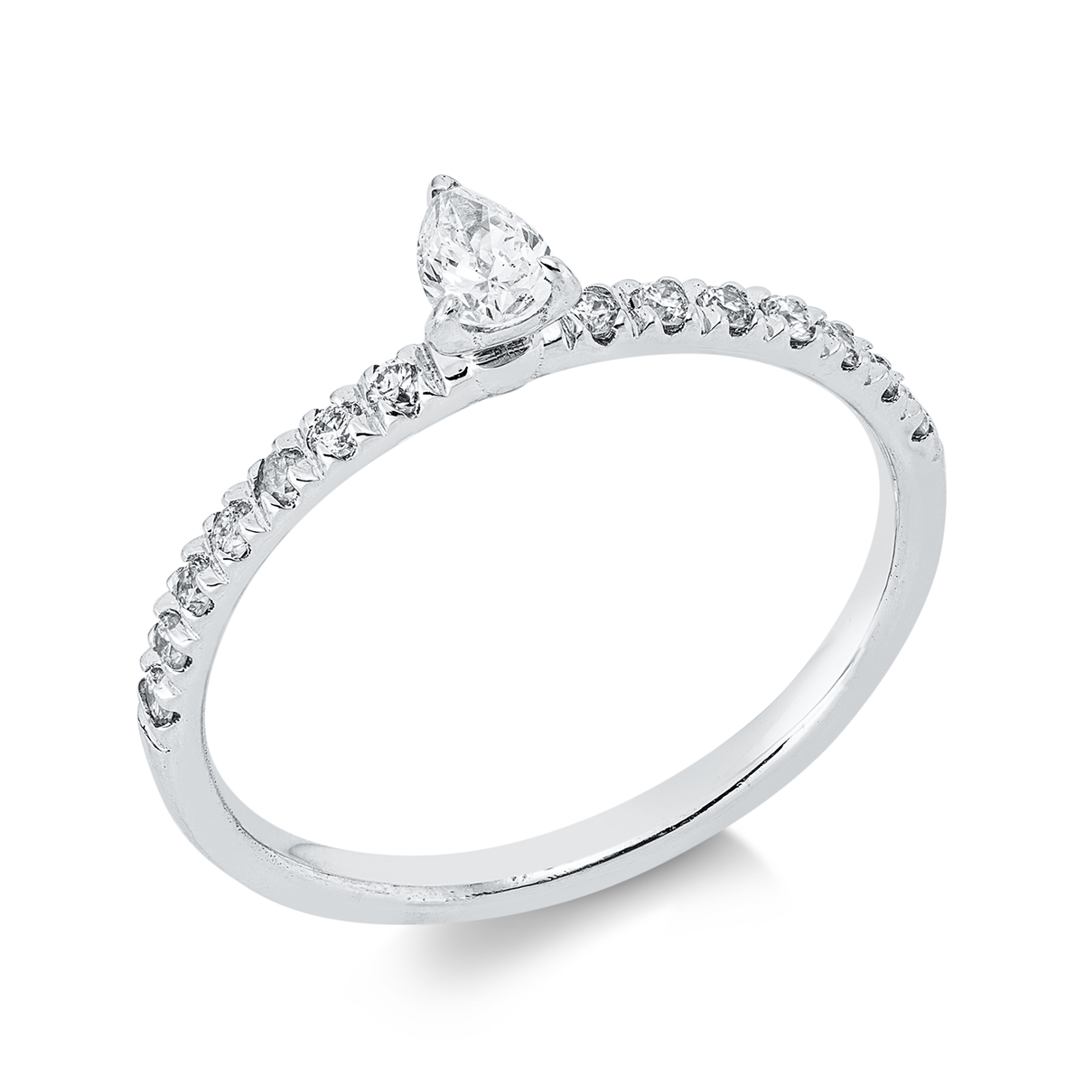 Solitaire mit Besatz Ring - 1JR20