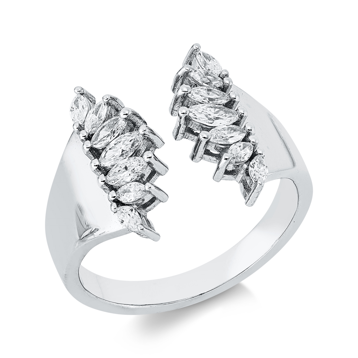 Mehrfachsteinbesatz Ring - 1JR33