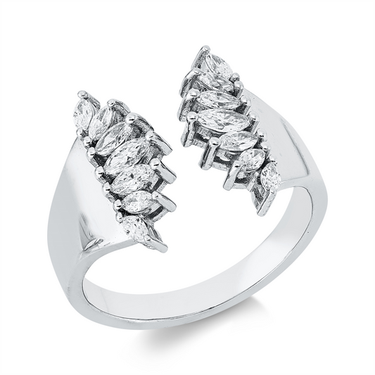 Mehrfachsteinbesatz Ring - 1JR33