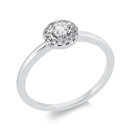 Solitaire mit Besatz Ring - 1JR53