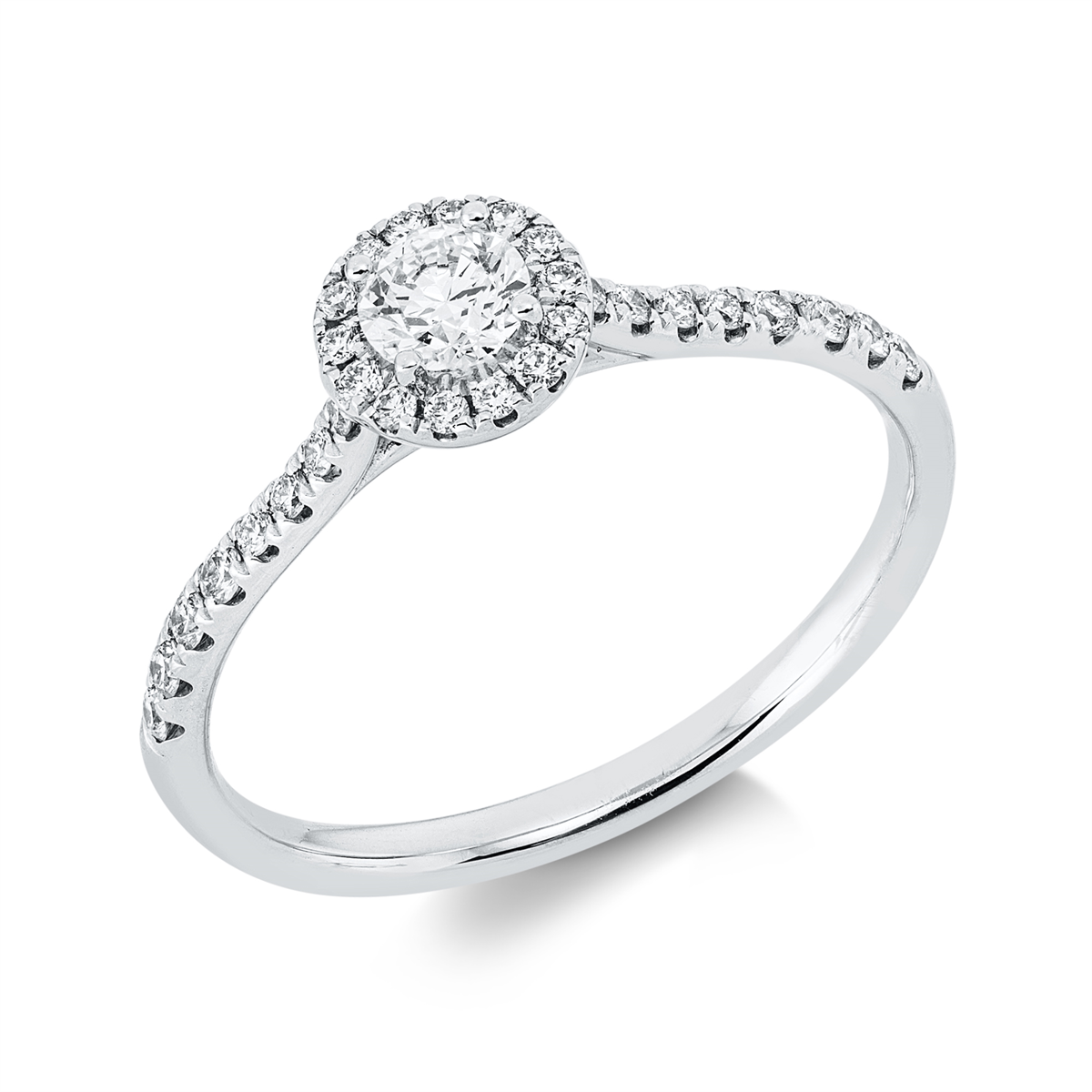 Solitaire mit Besatz Ring - 1JS72