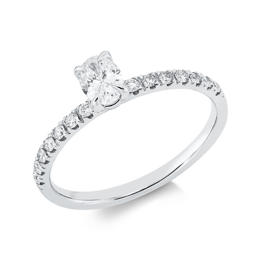Solitaire mit Besatz Ring - 1JT62
