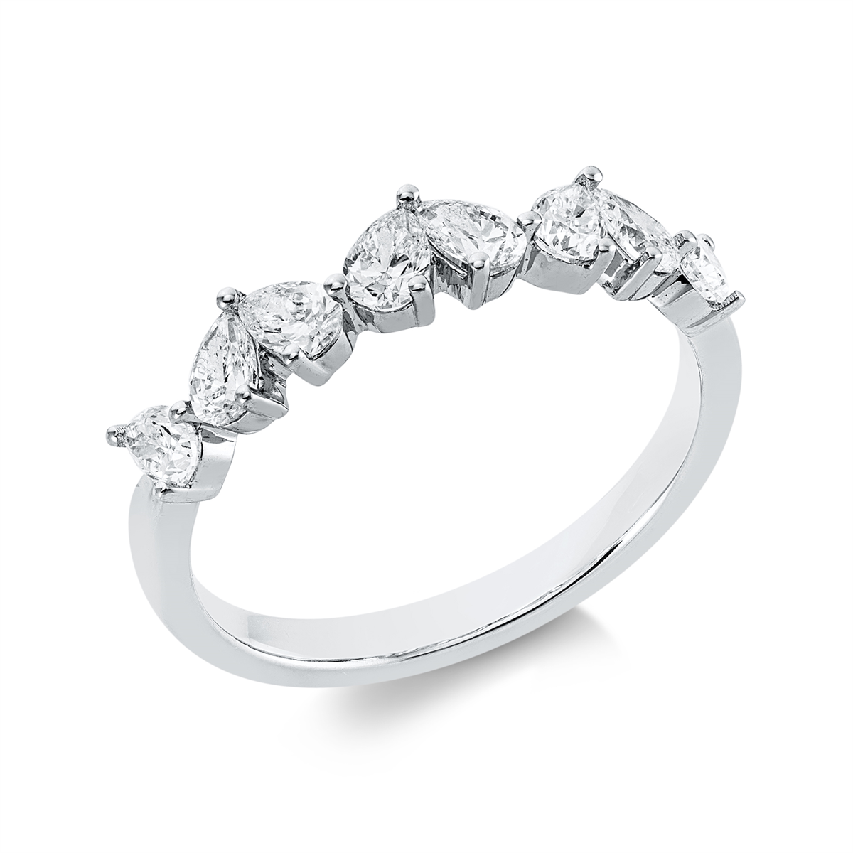 Mehrfachsteinbesatz Ring - 1JW41