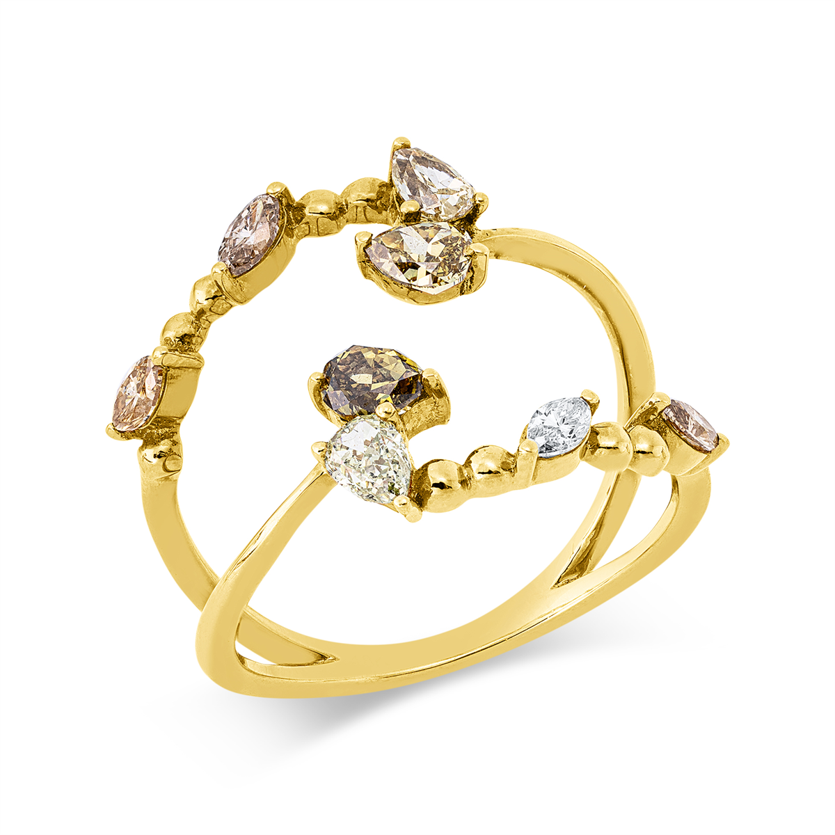 Farbiger Diamant Ring - 1JW86