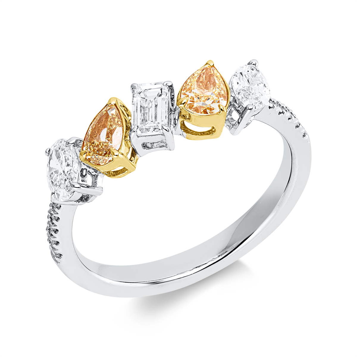 Farbiger Diamant Ring - 1JZ53