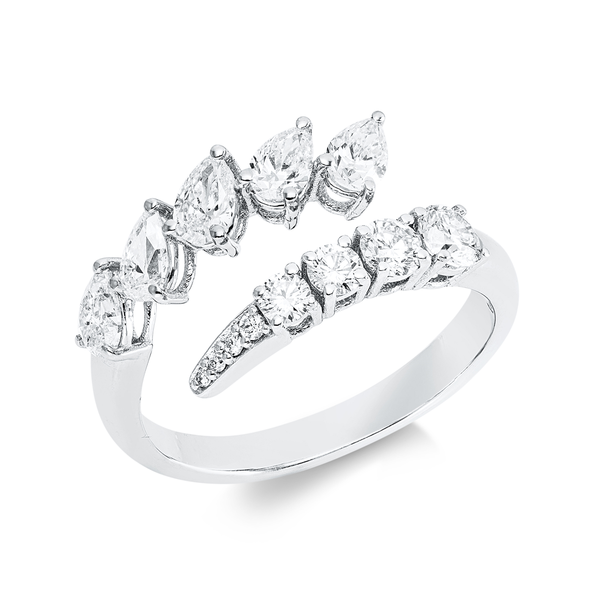 Mehrfachsteinbesatz Ring - 1KA54