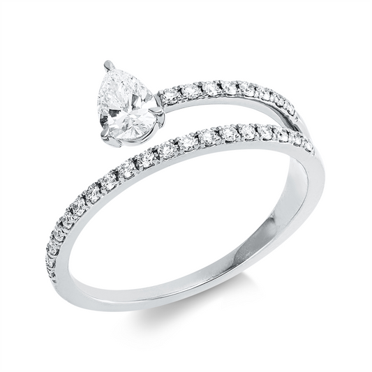Solitaire mit Besatz Ring - 1KC49