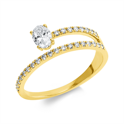 Solitaire mit Besatz Ring - 1KC52
